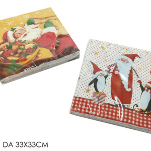 XMAS TISSUES PACKET 15 PCE 232672