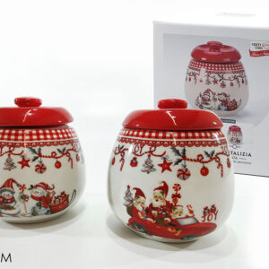 XMAS BISCUIT JAR 2 ASSORTED 257613