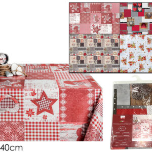 XMAS TABLE CLOTH PVC 140 X 240CMS 4 ASS 277826