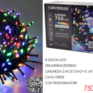 750 LED LIGHTS M/COLOUR 187385