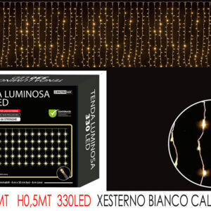 CURTAIN LIGHT 6M 330 LED WARM WHITE 780050