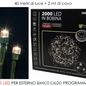 2000 LED LIGHTS WARM WHITE 290269