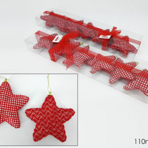 SET SIX STARS 110MM RED 193386