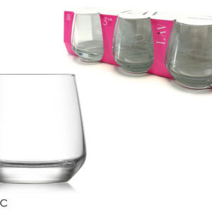 SET THREE GLASSES LAL 345CC 067501