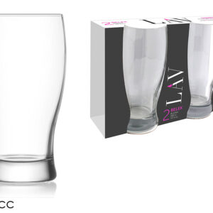 SET TWO BEER GLASSES 043369