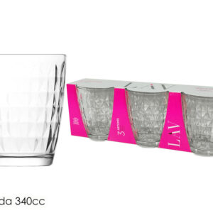 SET THREE GLASSES ARTEMIS 340CC 167690