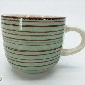 MUGS 35CL STRIPED GREEN 086718