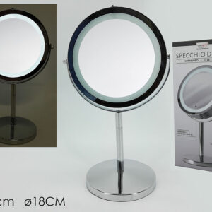 MIRROR 18CMS WITH LIGHT 099503
