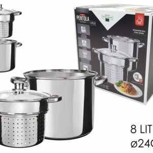 POT WITH SPAGETTI STRAINER 24CMS 831844