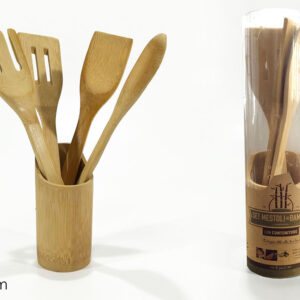 SET FOUR BAMBOO KITCHEN TOOLS 688363