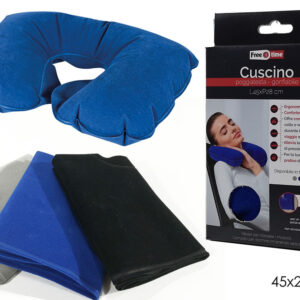 INFLATABLE TRAVEL CUSHION 3 ASS 341183