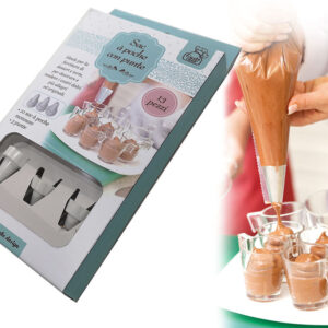 SET TEN PASTRY BAG WITH NOZZLES 064730