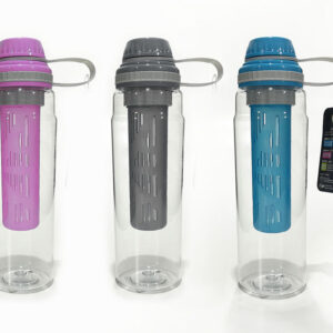 BOTTLE 75CL WITH INFUSER 3 ASS  256135