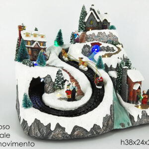 XMAS VILLAGE BATTERY W/SNOW 209278