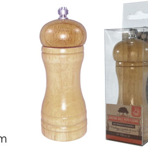 WOODEN PEPPER GRINDER 13CMS 221485