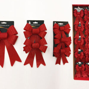 RED BOWS ON STAND 3 ASS 215255