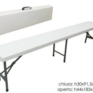PLASTIC FOLDING BENCH 183CMS 940492