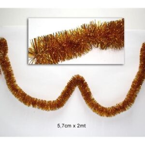 GOLD TINSEL5.7CMS X 2 MTS.  135064
