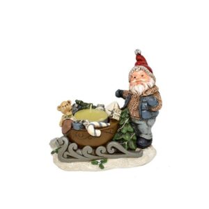 CERAMIC XMAS FATHER WITH CANDLE 764127