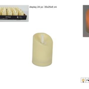 CANDLE WITH FLAME MOVEMENT 7CMS  843501