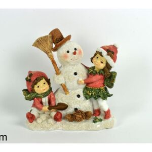 TWO ELVES W/SNOWMAN 848988