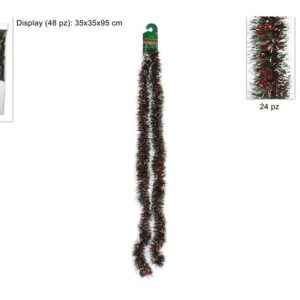 TINSEL GREEN/GOLD  RED/GOLD DISPLAY 934179