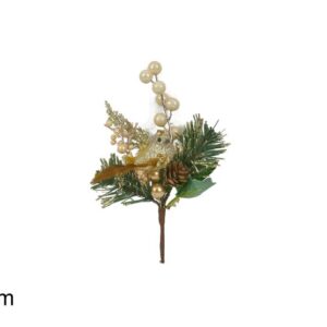TWIG WITH BIRD GOLD 19CMS 795309