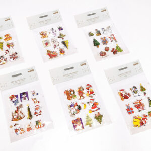 SET XMAS STICKERS 9 PIECES ASS 408954