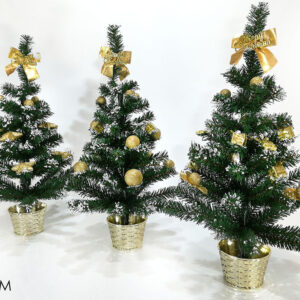 CHRISTMAS TREE WITH GOLD DEC. 60CM 131609