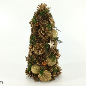 XMAS TREE GOLD W/BRONZE 30CMS 264505