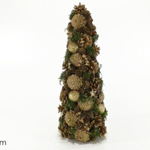 XMAS TREE GOLD W/BRONZE 48CMS 264543