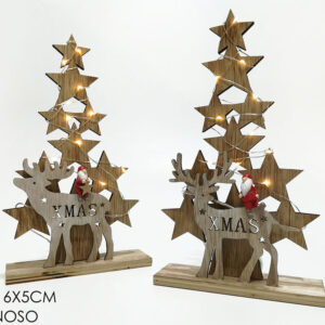 XMAS TREE W/REINDEER BATTERY 150662