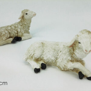 SEATED SHEEP 11CMS 2 ASS 123956