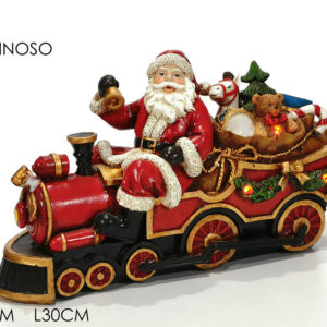 TRAIN WITH XMAS FATHER BATTERY 347055