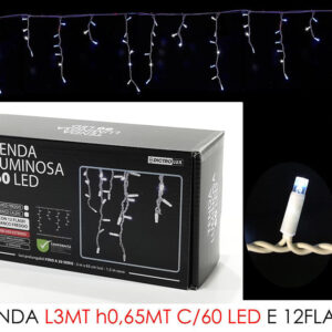 DROP LIGHTS 3METERS 60 LED 12FLASH 060695
