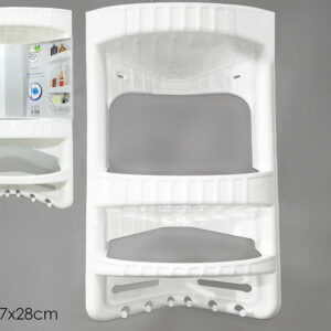 PLASTIC BATHROOM ANGLE SHELF 258542