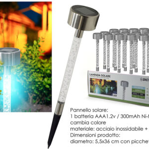 STAINLESS SOLAR LAMP IN DISPLAY 157937