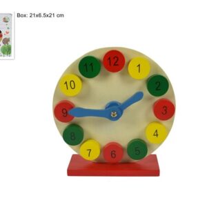 WOODEN INTERACTIVE CLOCK 471593