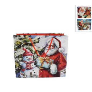 XMAS BAG CGLASSIC 4 ASS 31X26X12CMS 625299