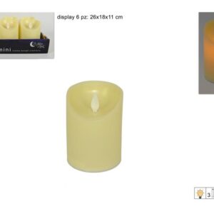 BATTERY CANDLE BEIGE 10CMS 843532