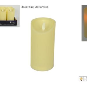 BATTERY CANDLE BEIGE 15CMS 843600