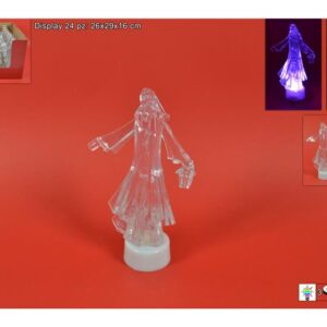 XMAS GLASS CHARACTERS W/LIGHT DISPLAY 872884