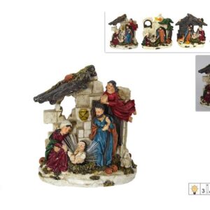 NATIVITY WITH FIBRE OPTIC LIGHT 899775