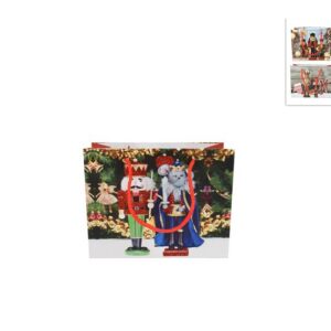 XMAS GIFT BAG NUTCRACKER 23X18X10CMS 915055