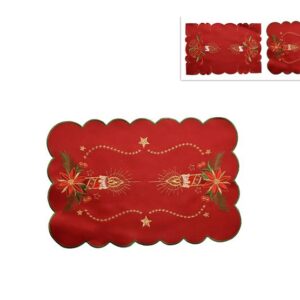 XMAS TABLE MAT RED 30X45CMS 929205