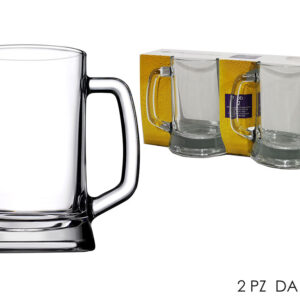 SET TWO BEER GLASSES 052987