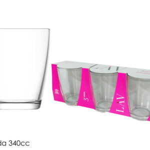 SET THREE GLASSES VEGA 340CC 167652