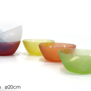 BOWL 20 X 8CMS 6 ASSORTED 205225