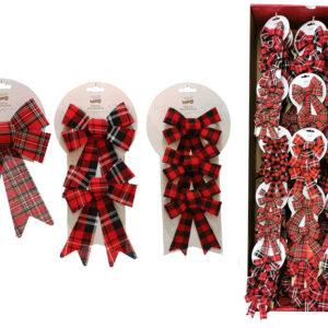 SETR XMAS SCOTTISH BOWS 3 ASS. 354473