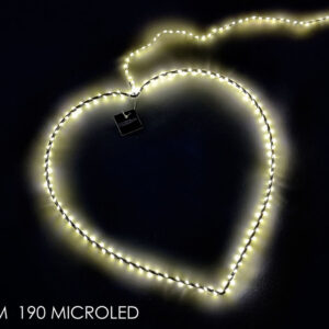 40CMS HEART 190 MICROLED WHITE 393038